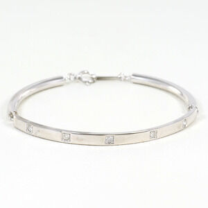 VINTAGE 18k Silver Diamond Bracelet
